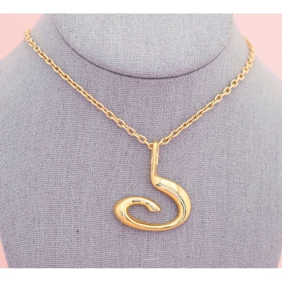 Vintage Stylish Symbolic Necklace | Gold Tone Necklace | 26 inch | Avon | H23 - Picture 3 of 4